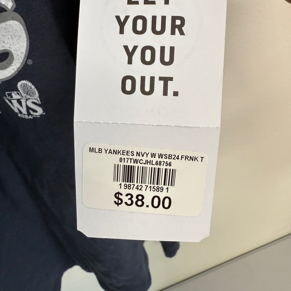 Women’s ‘47 Brand MLB 2024 World Series New York Yankees T Shirt Sz XL NWT - Picture 5 of 5